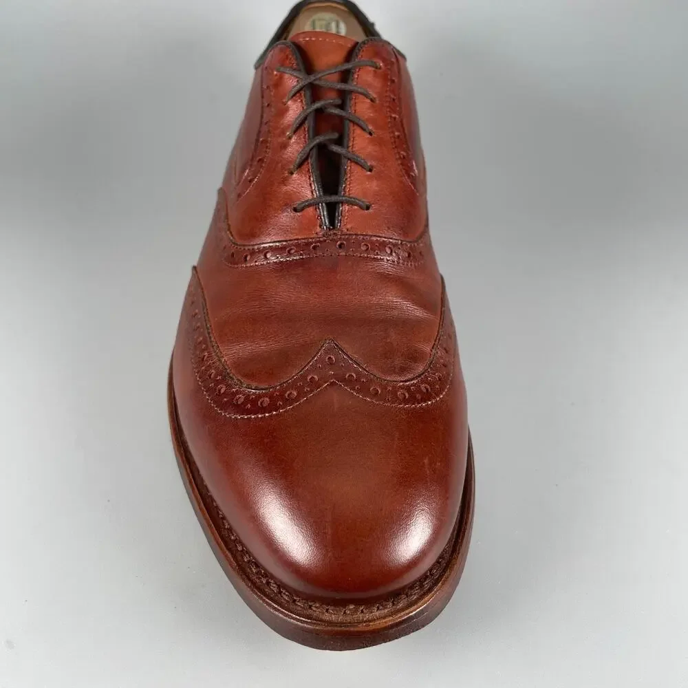 Amputee Right Allen Edmonds Birmingham Mens 10D BrownLeather Wingtip Oxford Shoe
